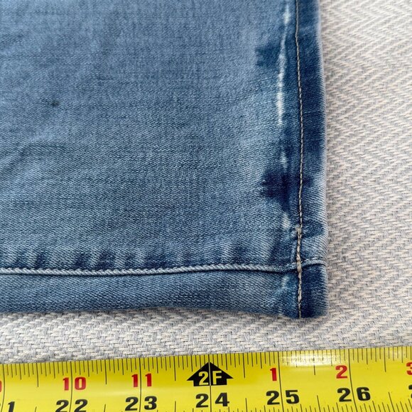 NYDJ Marilyn Straight Ankle Jeans Womens 16 Blue Stretch Patch Pocket - Picture 12 of 14